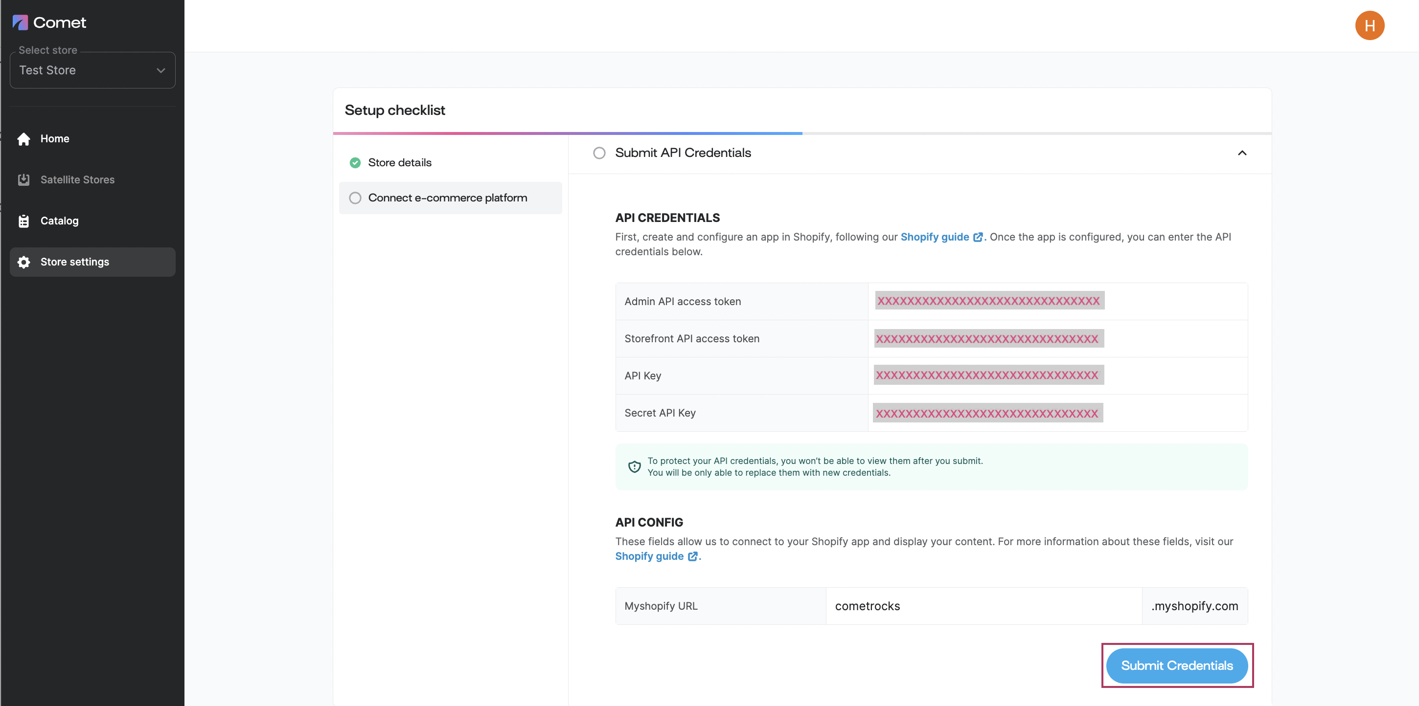#20ShopifyStep 46. Click submit your credentials to apply your changes.png